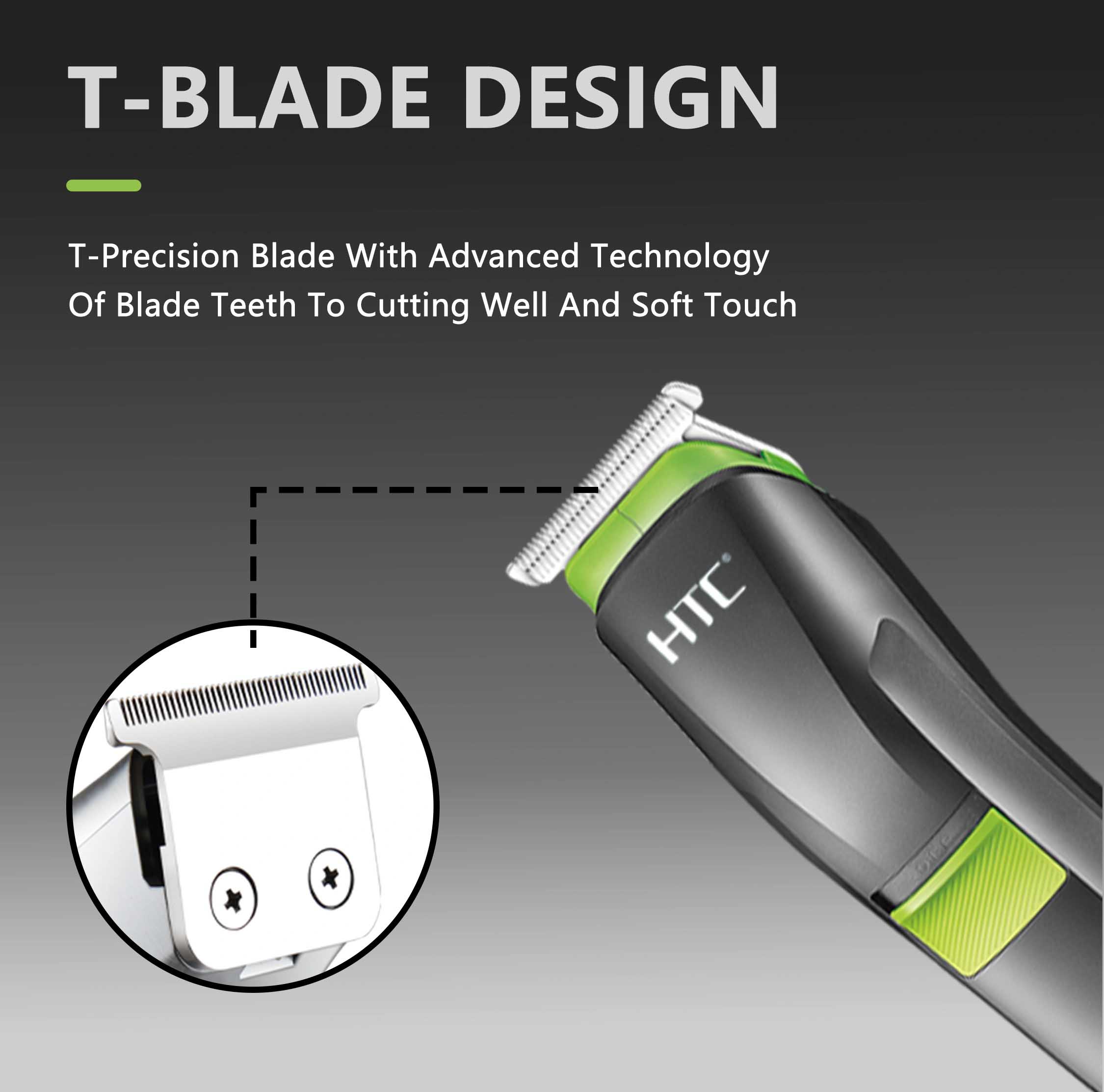 HTC AT-1211 – Kit de Toilettage 4 en 1 pour Hommes | Design de Luxe thumbnail 6