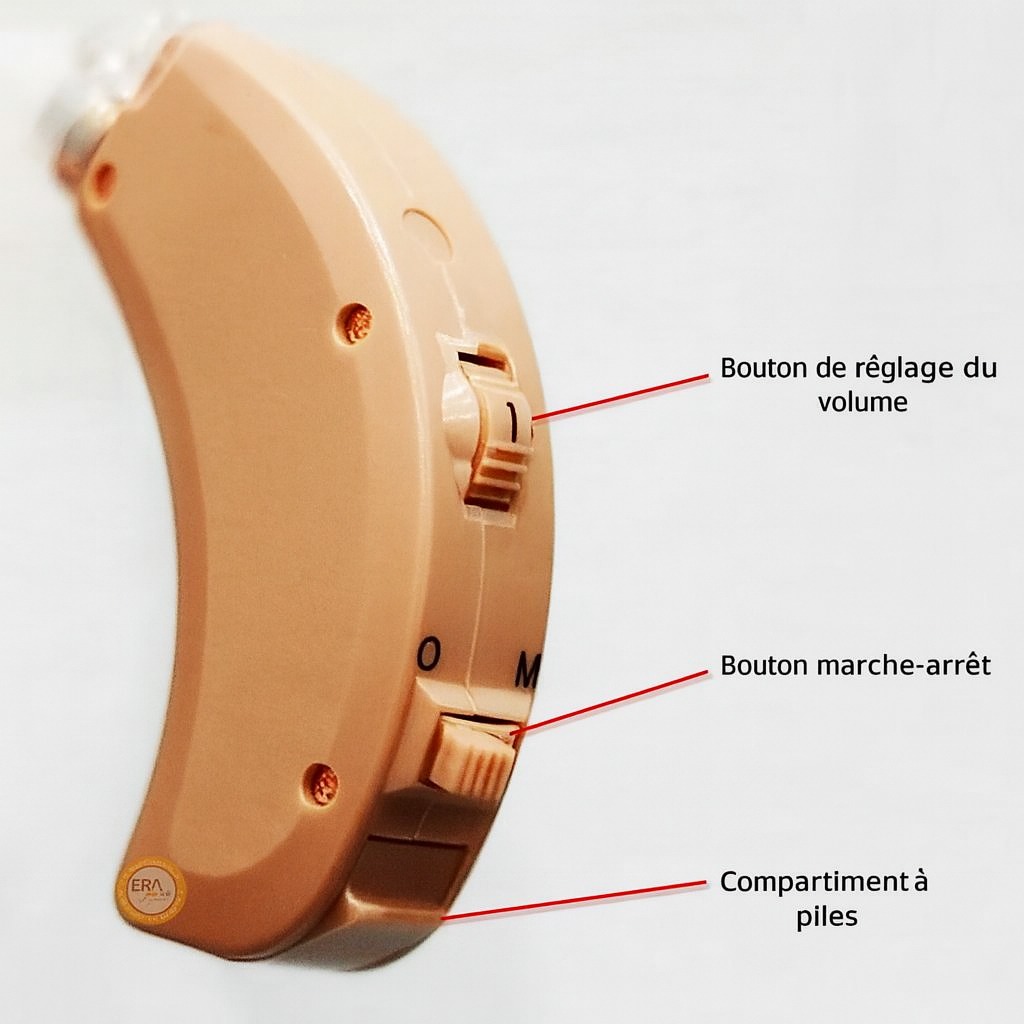 Aide auditive a crochet d'oreille sans fil- HB-23P Japan compacte et esthétique thumbnail 3