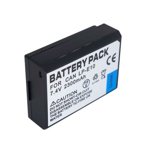 Batterie LP-E10 Rechargeable 7.4V 2300mah Li-ion pour Appareil Photo Canonn 1100D 1200D 1300D thumbnail 3