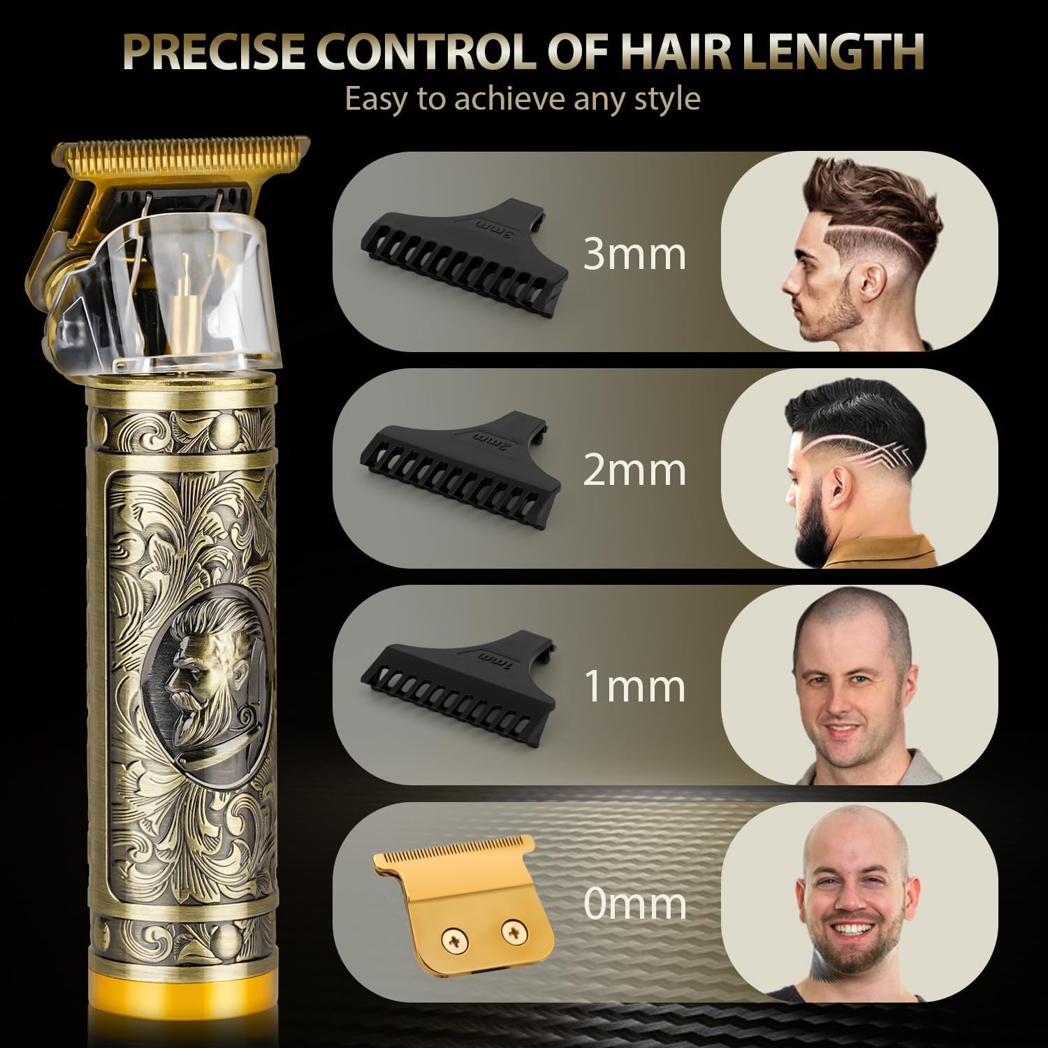 Rasoir T50 Électrique 3 en 1 Rechargeable – Tondeuse et Trimmer pour Homme et Femme thumbnail 4