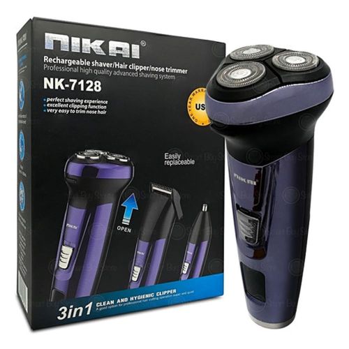 Rasoir 3 in 1 Homme, Multifonction, Kit de Toilettage, Tondeuse à Cheveux Barbes