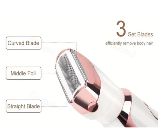 4-en-1 Rasoir Électrique Rechargeable pour Femmes, Épilateur Portable avec Chargement USB thumbnail 5