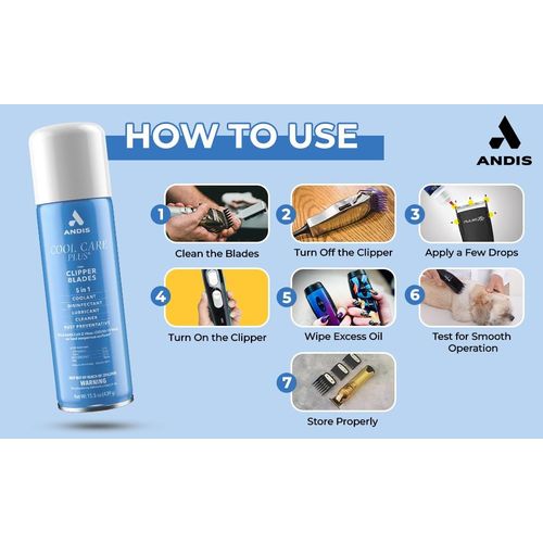 Spray 5 en 1 Cool Care Plus désinfectant pour l'entretien des lames de tondeuse (439 g) thumbnail 3