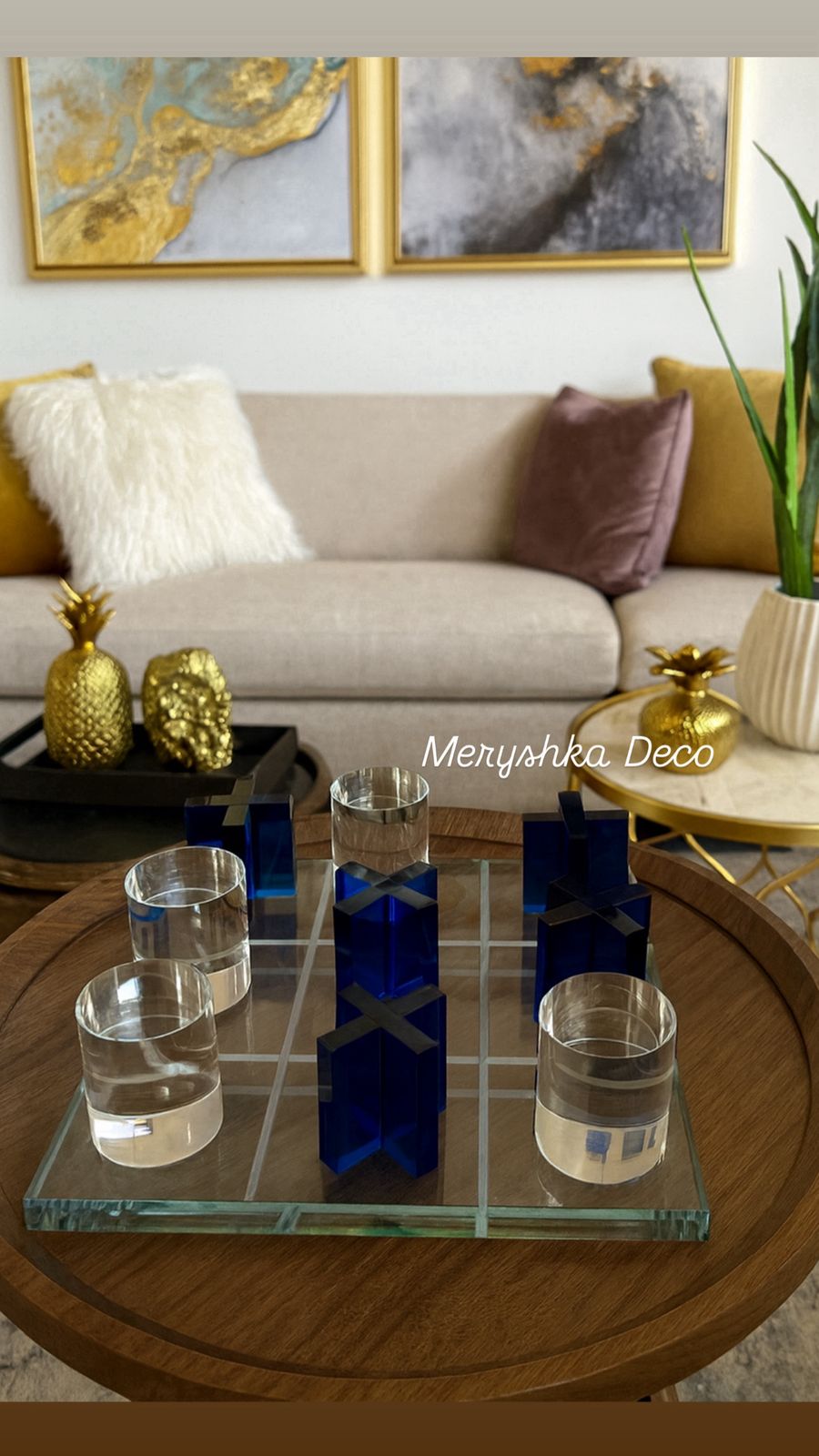 Jeu de morpion design luxe