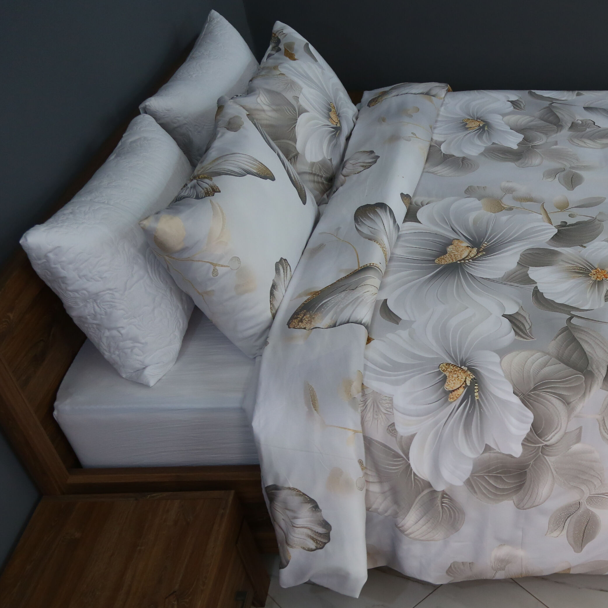 Housse de Couette Double Face Papillon de Lune 1 Place + 1 Taies d’Oreiller Assortie // Doux & Antiallérgique thumbnail 3