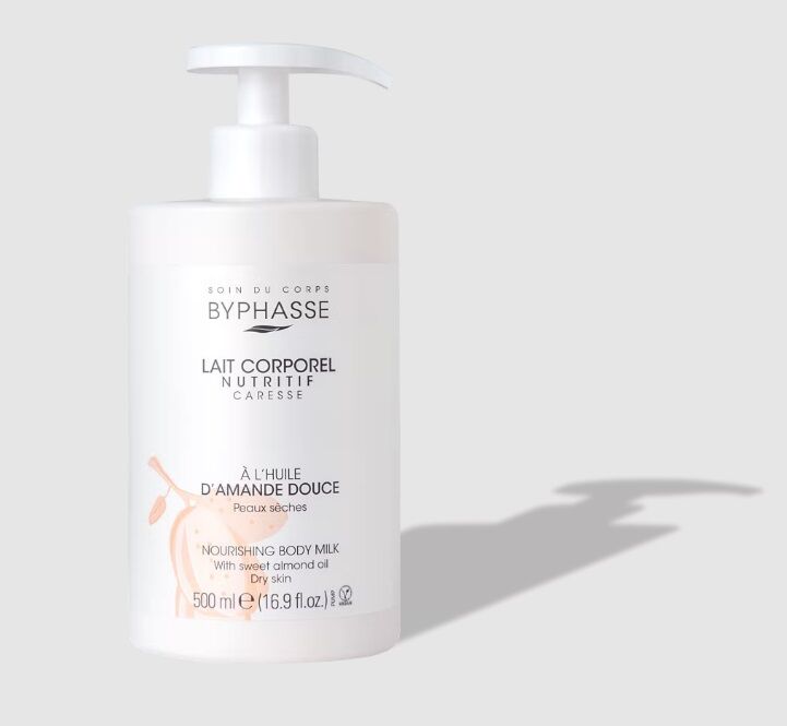 Lait Corporel Nutritif - Pompe Doseuse- Extrait D'amande Douce - Peaux Sèches thumbnail 1