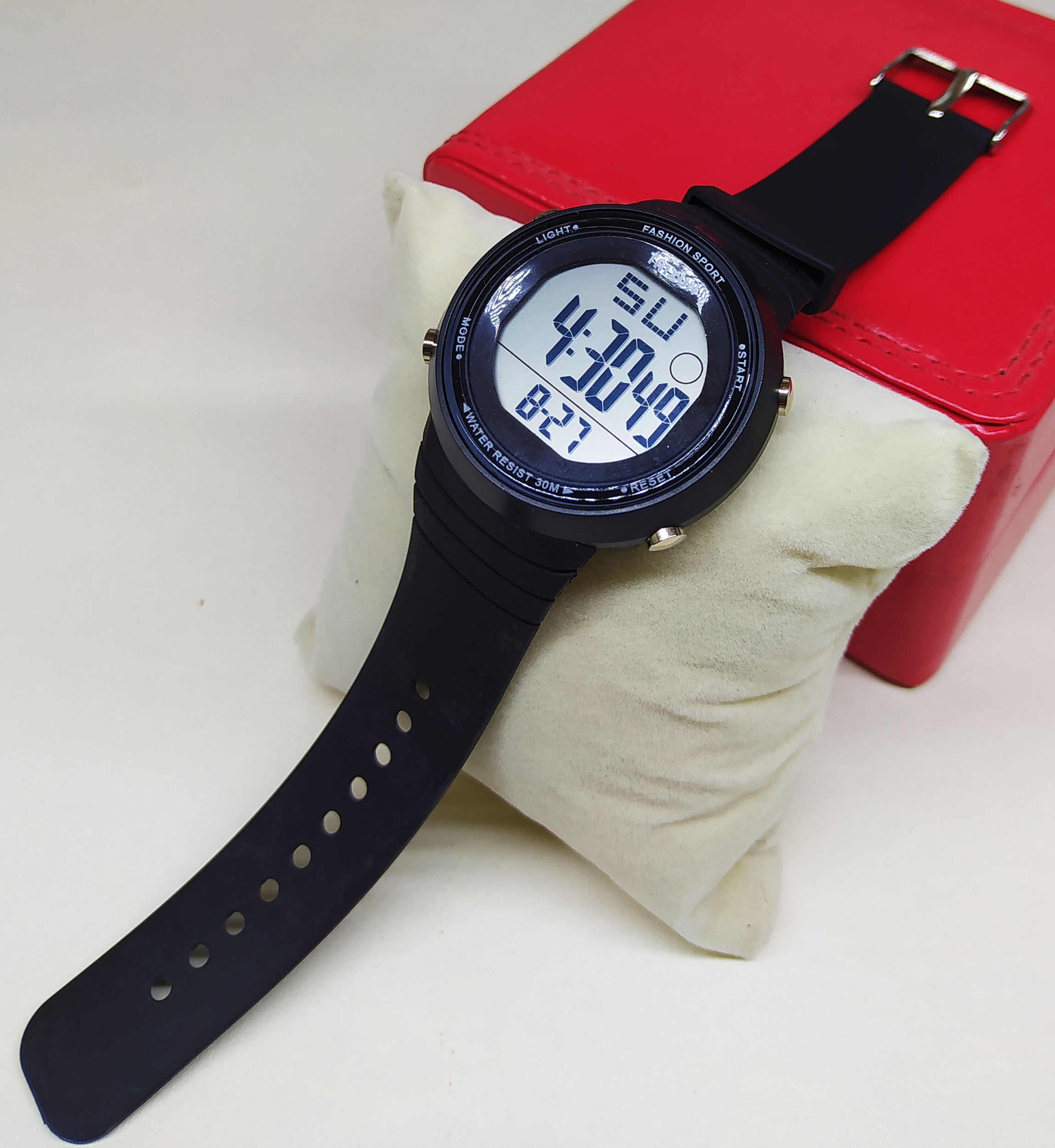 Montre Sport  - Numérique - Étanche 30m - Noir - Multifonction