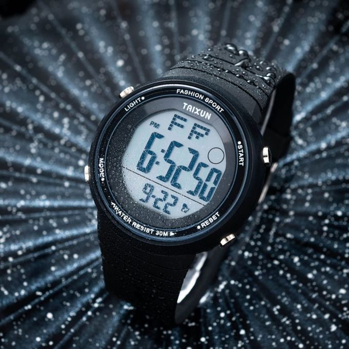 Montre Sport  - Numérique - Étanche 30m - Noir - Multifonction thumbnail 4