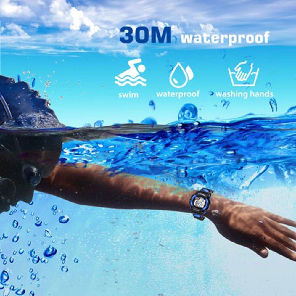 Montre Sport élégante Numérique Lumineux Multifonction water-résistant NM 526341 thumbnail 3