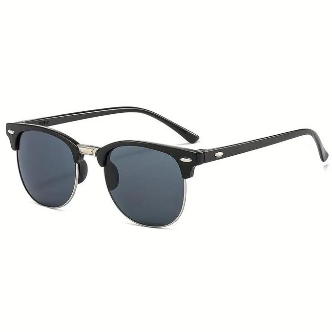 Lunettes vintage homme – Monture métal semi-rimless, design ovale chic et professionnel thumbnail 5