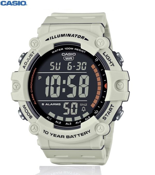 Montre Homme Bracelet en plastique Pile longue duree Étanche à 100m-ae-1500wh-8b2vdf