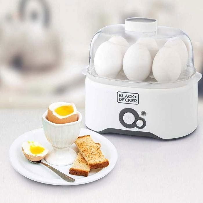 Cuiseur à œufs EG200-B5 - 6 œufs - Design compact - Minuterie intégrée