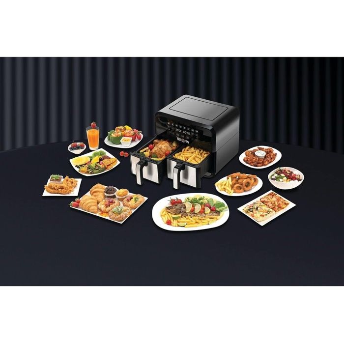 Friteuse à Air Double 4L + 4L Aerofry – Acier Inox, 8 Fonctions de Cuisson et Nettoyage Facile thumbnail 4