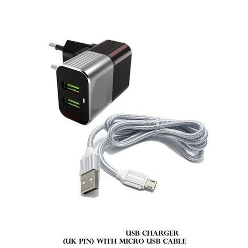 Royal Chargeur Rapide double Usb 2.4A Avec cable micro Usb pour tous Smartphone