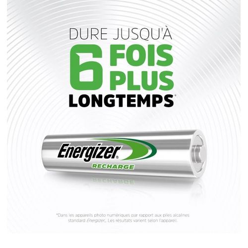 Lot de 4 Batterie rechargeable pile AAA (Ni-MH)x4 800 mAh HR6 Extreme