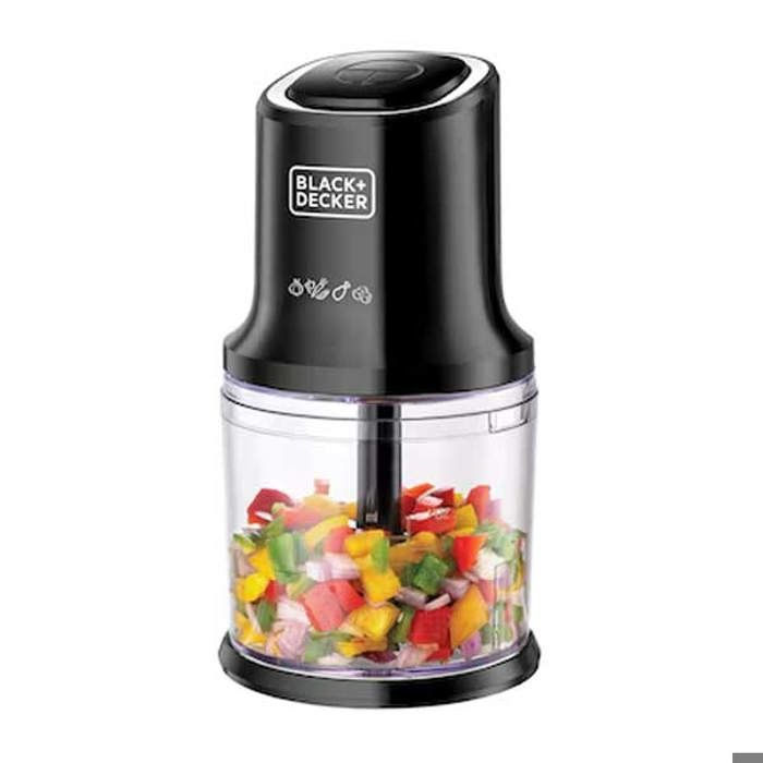 Hachoir vertical 500ml - 500 W - 4 lames en acier inoxydable - Fonction impulsion