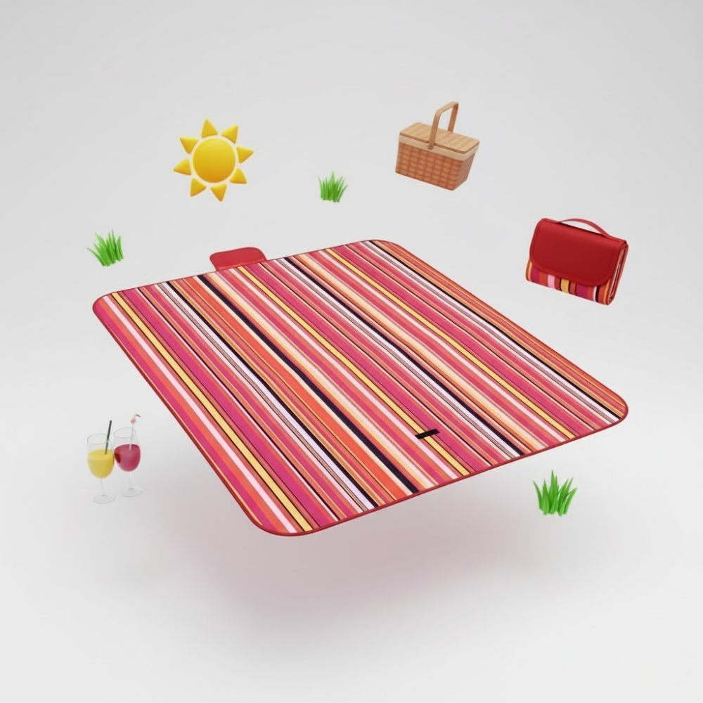 Tapis de Plage et de Pique-Nique – Multicolore thumbnail 7