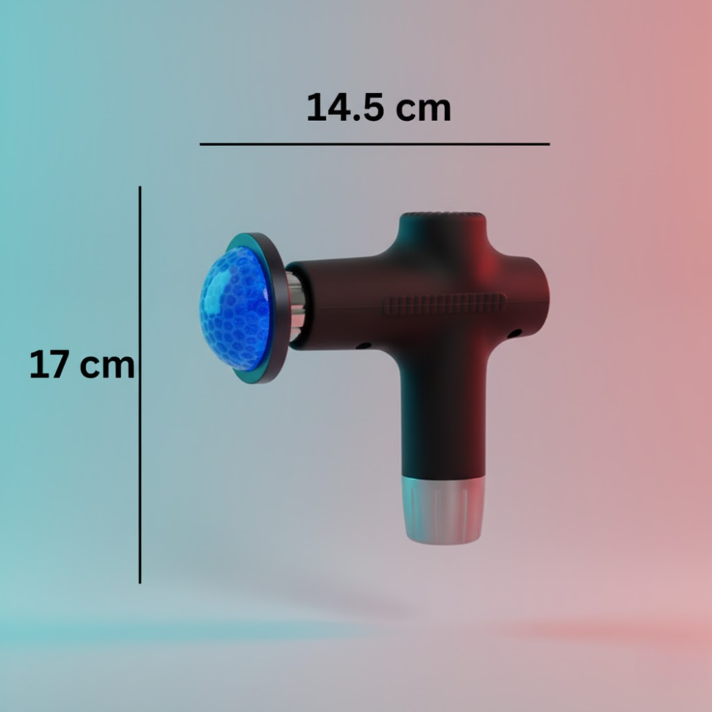 Pistolet De Massage Sans Fil Jy-711 Plus – 6 Têtes Interchangeables thumbnail 2