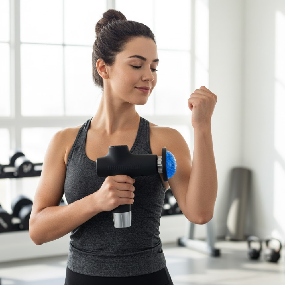 Pistolet De Massage Sans Fil Jy-711 Plus – 6 Têtes Interchangeables thumbnail 3