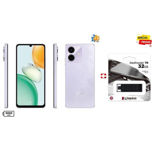 Smartphone Android Play 10 Stockage 64 GB Ram 3 GB 5000Mah 13Mpx-starry purple+Clé 32 kingstone Type C