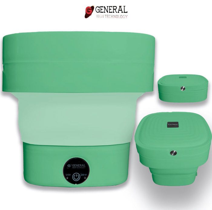 Mini Machine à laver - 8L - Portable - Vert - Ultrasonique thumbnail 1