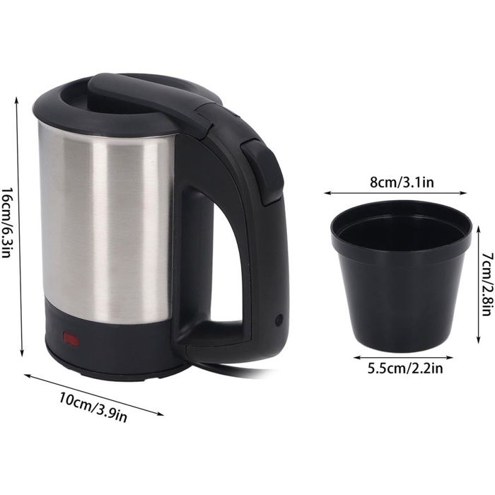 Bouilloire électrique - GENERAL - 0.6L - Acier inoxydable - 500 Watts - Arrêt automatique thumbnail 3