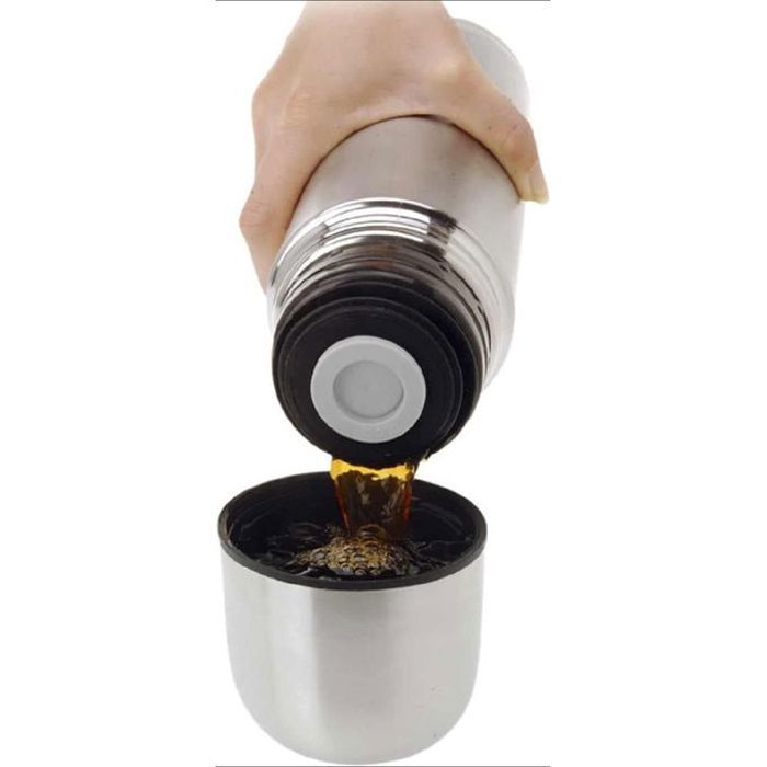 Thermos Bouteille isotherme - KENZ/ LUXUS - 750ml - Acier inoxydable - Chaud/Froid - Bouchon tasse thumbnail 4