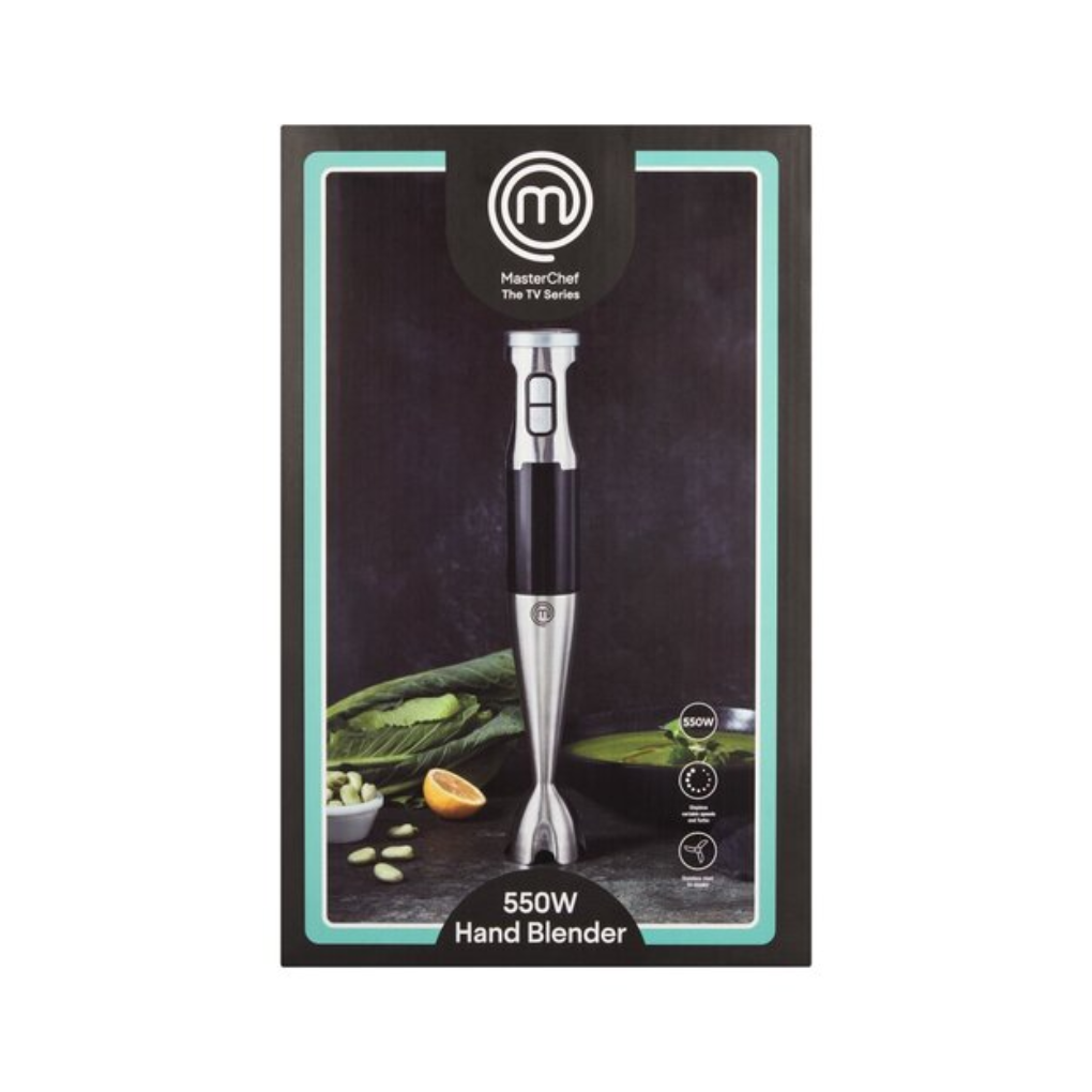 Mixeur Plongeant Fonction Turbo 550W, Lames Inox, Vitesses Variables thumbnail 3