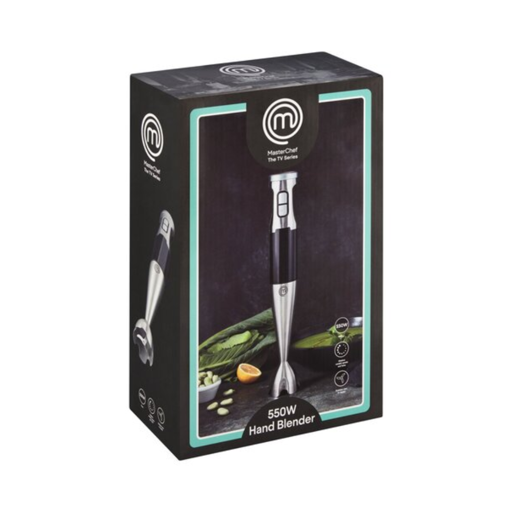 Mixeur Plongeant Fonction Turbo 550W, Lames Inox, Vitesses Variables thumbnail 4