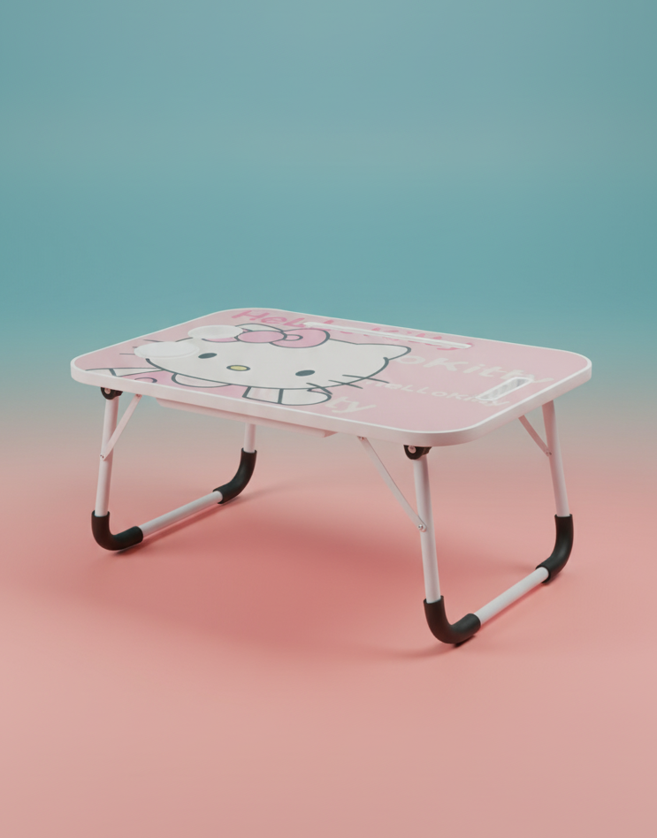 Table d'Appoint Pliable Rose pour Enfant