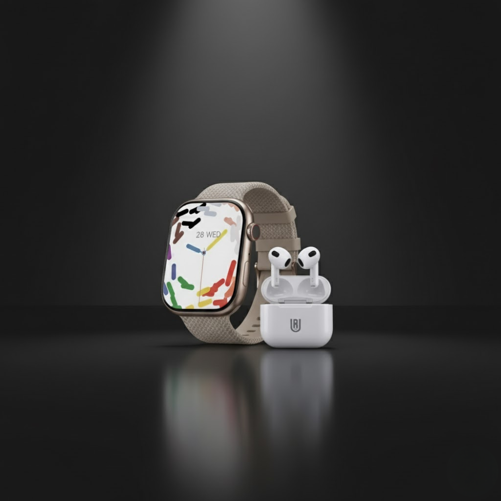 Pack Montre Connectée W9 Pro Max + Écouteurs Sans Fil J50 thumbnail 2