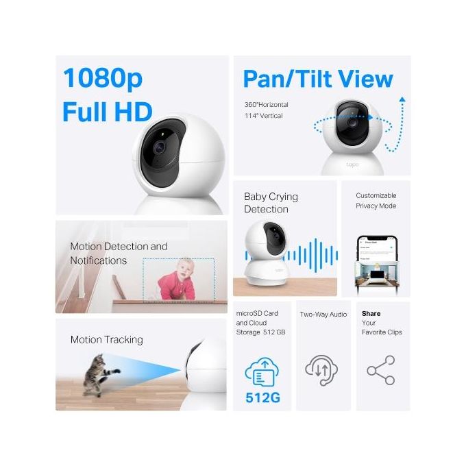 Caméra de Surveillance WiFi-Micro Ip 1080P sans Fil thumbnail 3