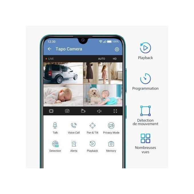 Caméra de Surveillance WiFi-Micro Ip 1080P sans Fil thumbnail 5