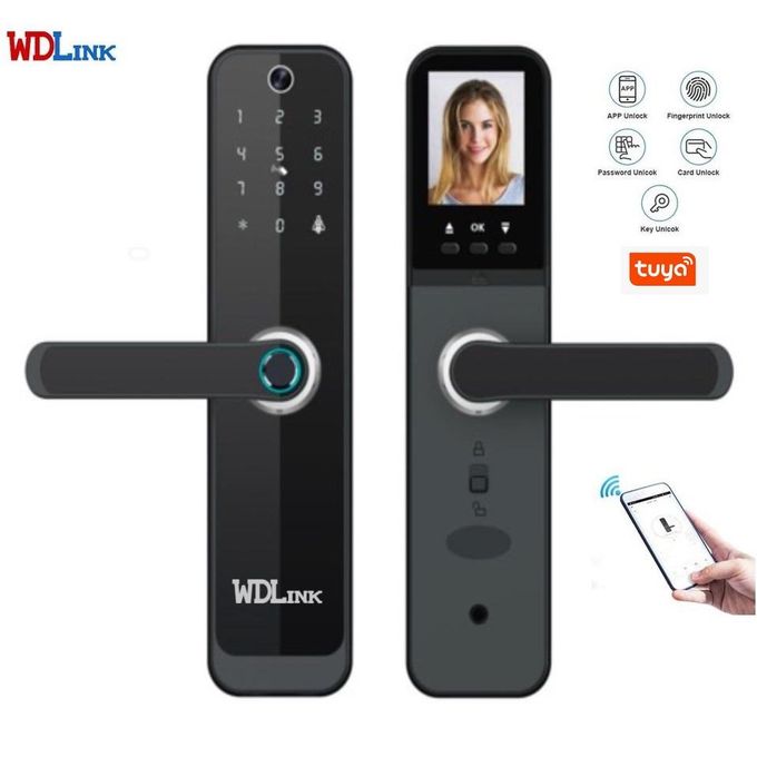 Serrure Intelligente Tactile + Caméra HD avec Tous Accessoires (WD07PB)