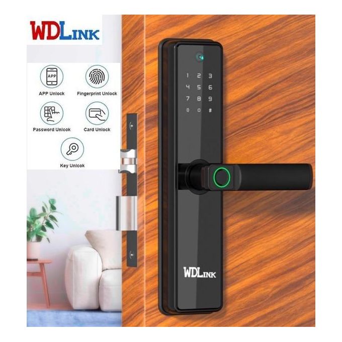 Serrure Intelligente Tactile + Caméra HD avec Tous Accessoires (WD07PB)
