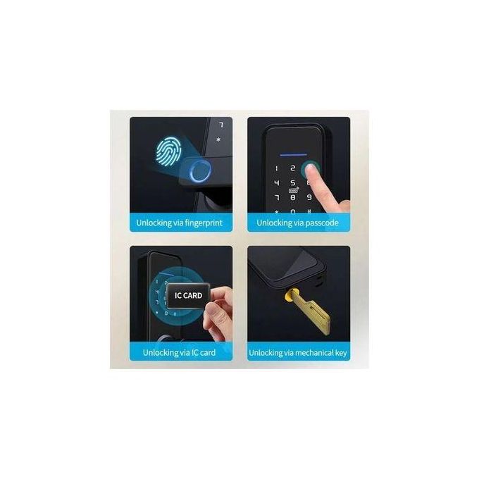 Serrure Intelligente Tactile + Caméra HD avec Tous Accessoires (WD07PB) thumbnail 4