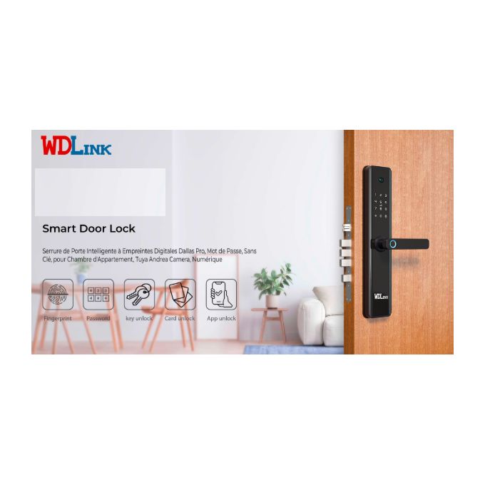 Serrure Intelligente Tactile + Caméra HD avec Tous Accessoires (WD07PB) thumbnail 5
