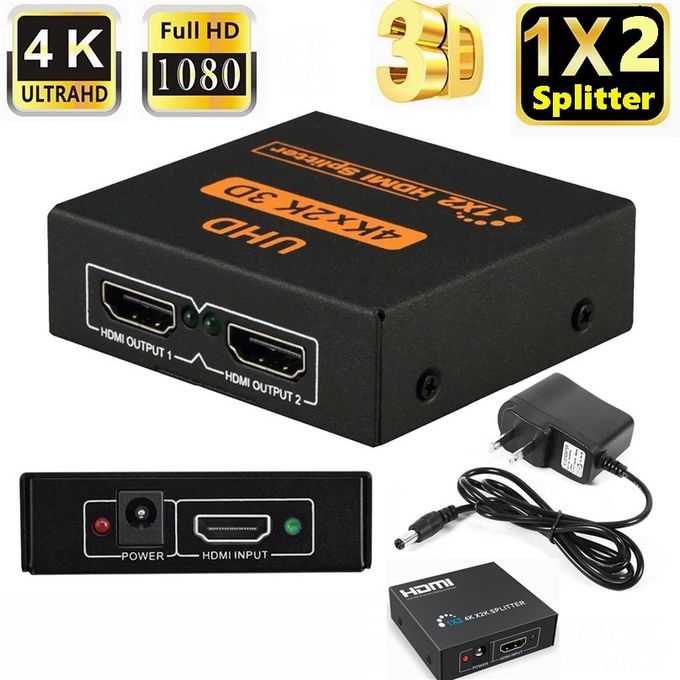 Splitter HDMI 4K 3D 1 In 2 Out Video (2 ports)