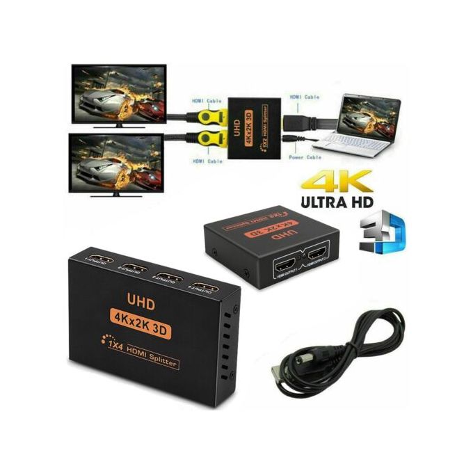 Splitter HDMI 4K 3D 1 In 2 Out Video (2 ports) thumbnail 3