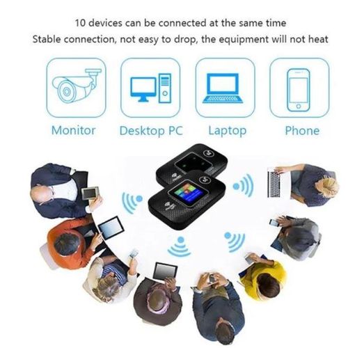 Modem routeur Led Mobile 5G/4G LTE 3000Mah CAT6 WiFi 300Mbps 12h d'autonomie prend en charge 12 appareil thumbnail 3