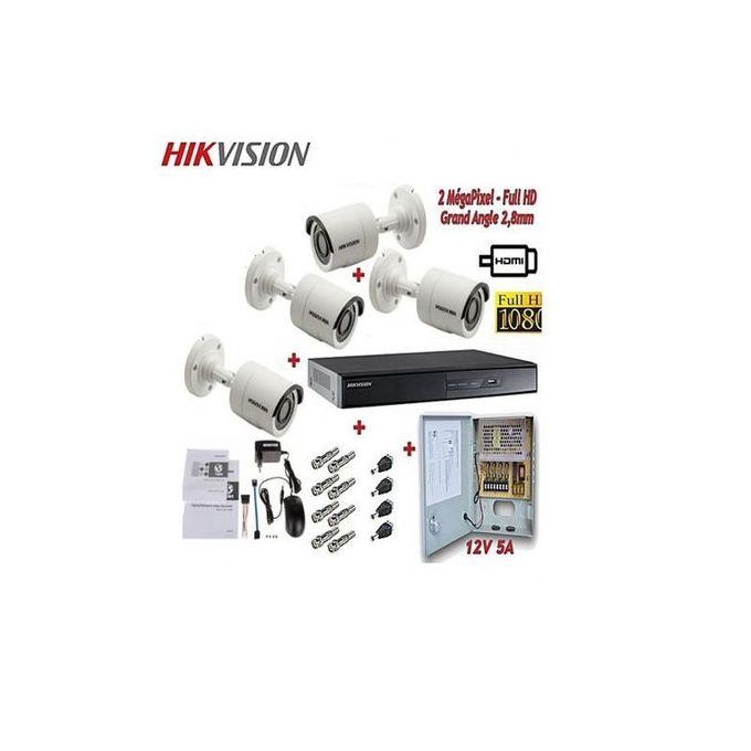Kit Vidéo Surveillance 4 Caméras TURBO HD et DVR 4 TURBO HD ORIGINAL PRO