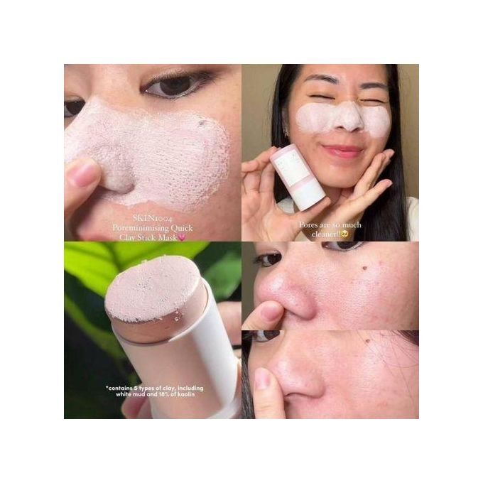 Masque en stick d'argile rapide  pour resserrer les pores