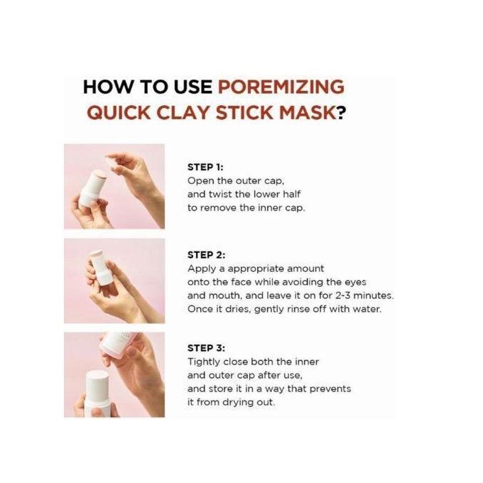 Masque en stick d'argile rapide  pour resserrer les pores thumbnail 3