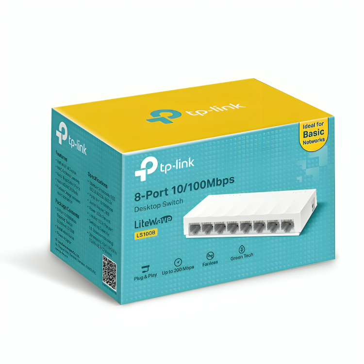 Switch Ethernet 8 Ports 10/100 Mbps TP-Link LS1008