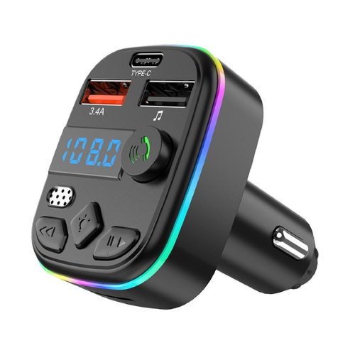 Émetteur FM/lecteur MP3 pour voiture C4 avec double port USB et port Type-C