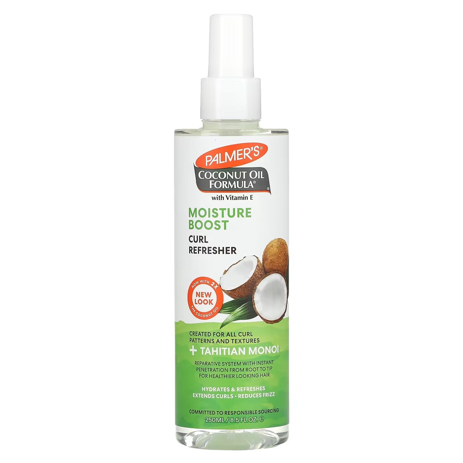 Rafraîchisseur de Boucles, Huile Noix de Coco & Vitamine E - 250ml