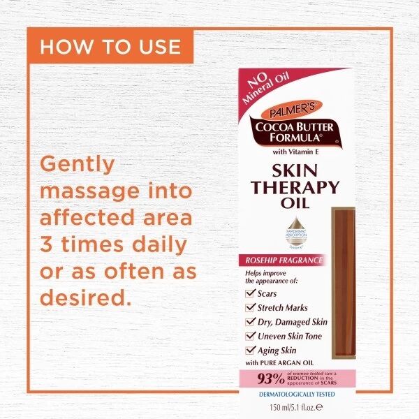 Huile Thérapeutique Avec Beurre De Cacao, Rose Musquée & Vitamine E thumbnail 3