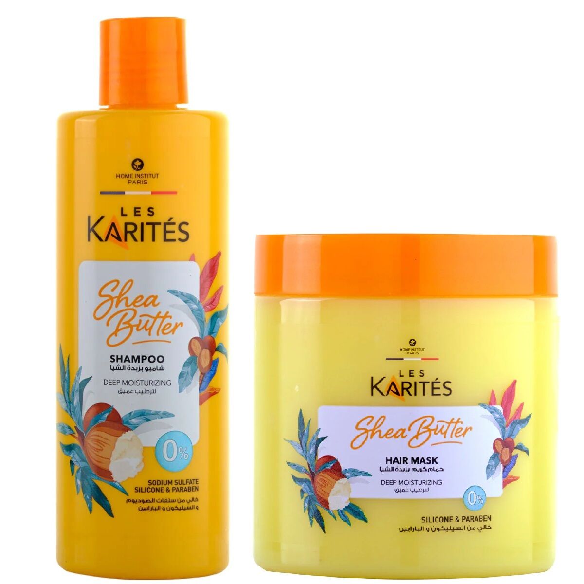 Shampoing & Masque Capillaire Hydratant au Beurre de Karité - 475ml