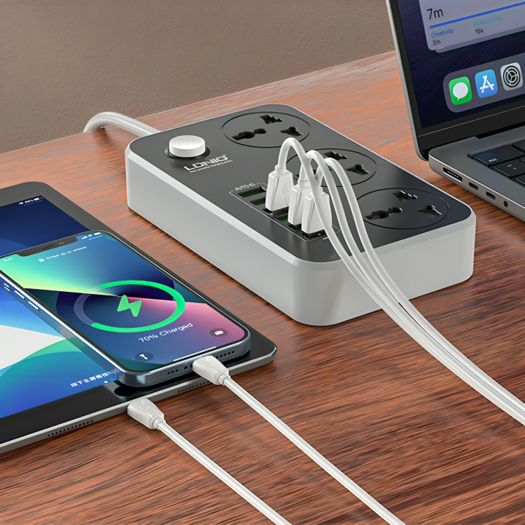 Multiprise - Bloc d’Alimentation 3 Prises + 6 Port Usb thumbnail 4