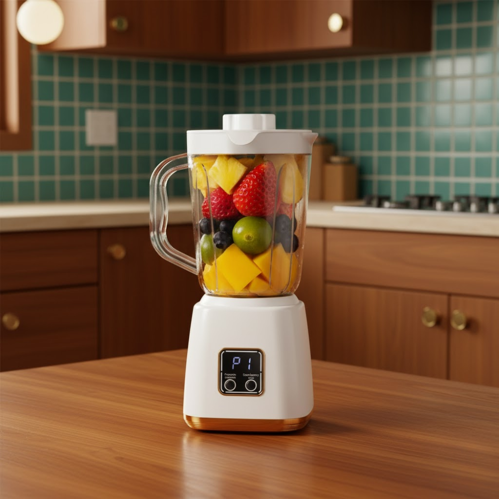 Blender Portable Rechargeable 7,4V Blanc – Lames Inox, Affichage Digital  thumbnail 6